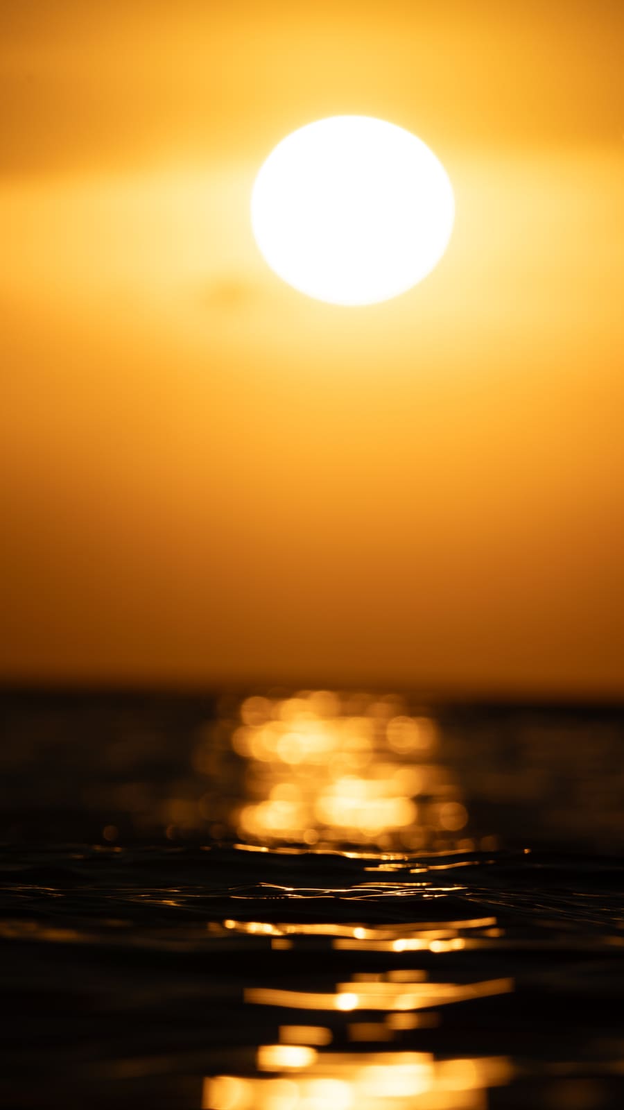 Sunset over the horizon at Katiet